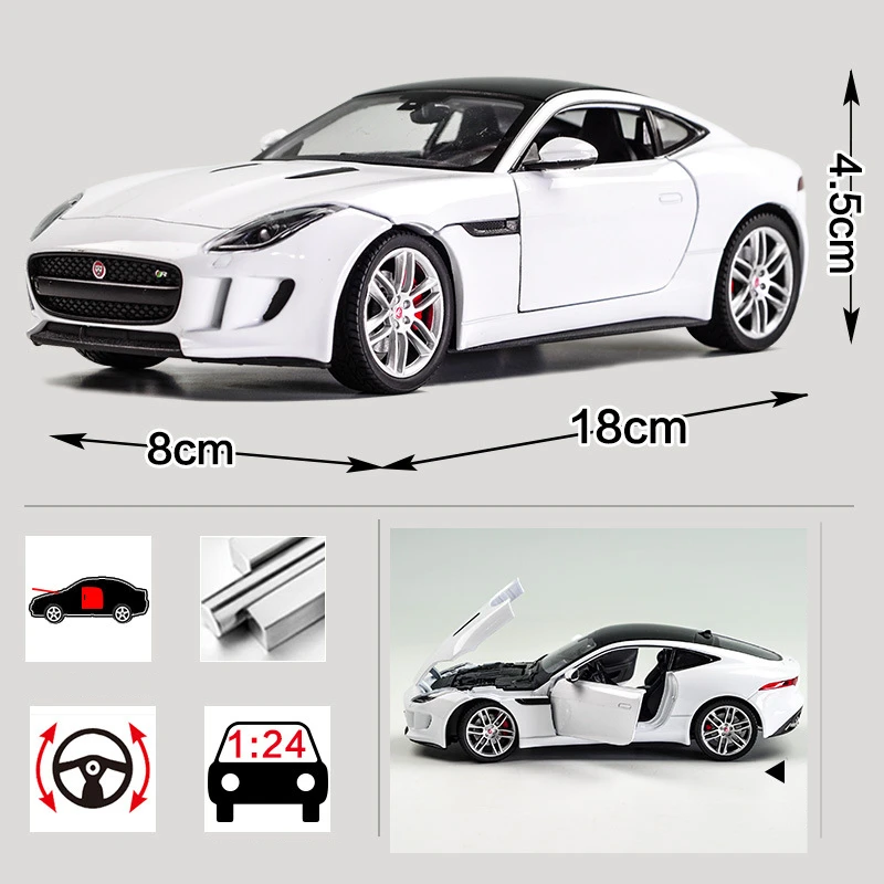 Модель автомобиля WELLY 1:24 Jaguar F-Type из сплава модель украшение коллекция подарок