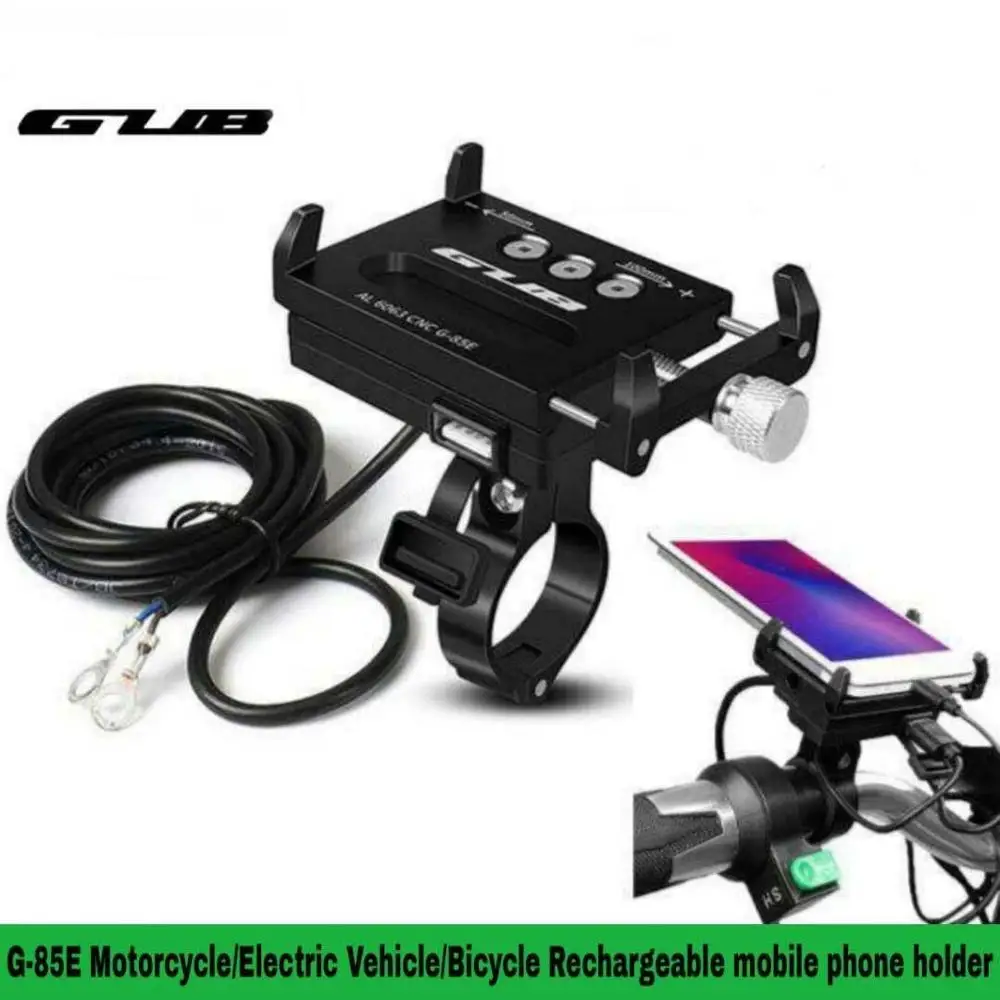 Оригинальный алюминиевый USB держатель для телефона на мотоцикл крепление