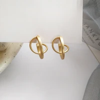 originality three dimensional metal earrings for women simplicity pendientes mujer temperament piercing boucle oreille femme