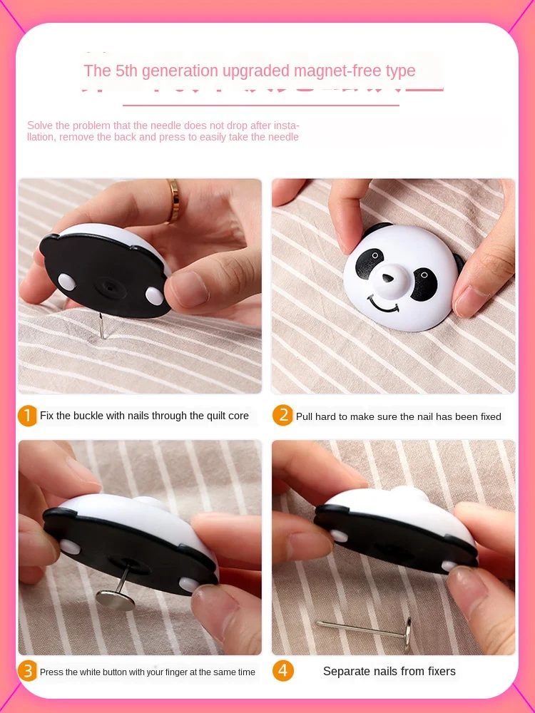 Зажим для одеяла держатель с пряжкой панды простыня нескользящее одеяло чехол