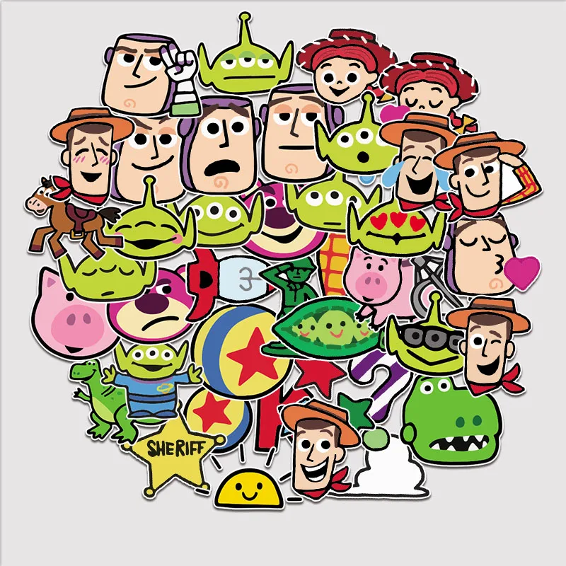 40 шт. Toy Story 4 Forky водонепроницаемый ПВХ стикер s DIY наклейки детские игрушки Аниме автомобили ноутбук чемодан для скейтборда стикер