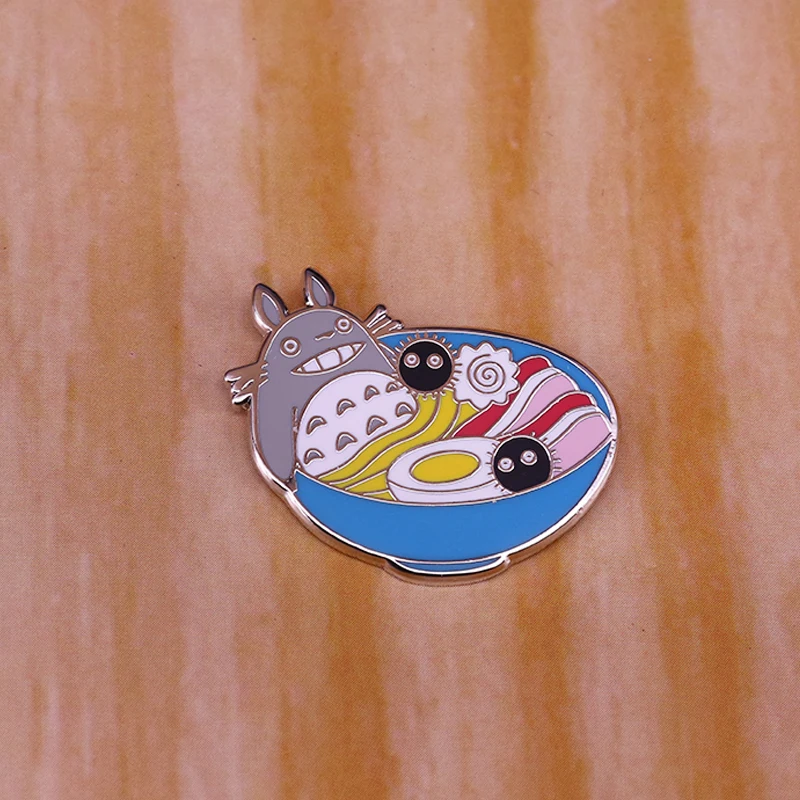 Булавка для рамен Totoro yummy и милая комбинация вдохновленная бижутерией из аниме