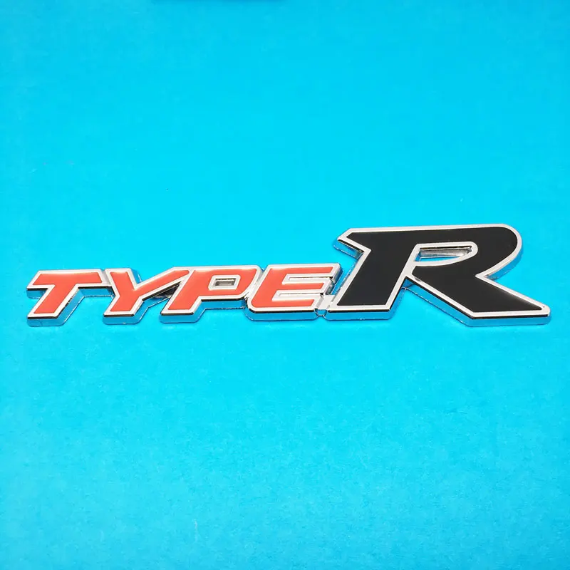 1 шт. 3D металлическая эмблема наклейка автомобиль Передняя решетка для Honda Тип R