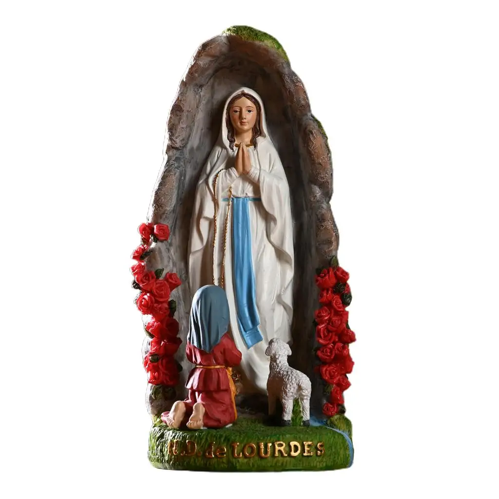 

Beautiful Virgin Mary Figurine Sculpture Christian Wedding Gift Xmas Desktop