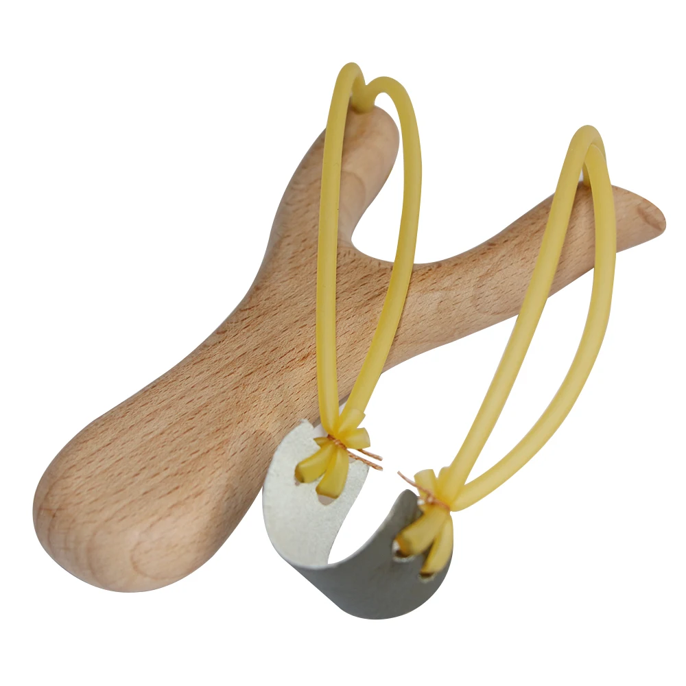 Рогатка из белого бука для охоты стрельбы игры на открытом воздухе лука