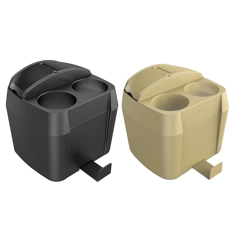 

Car Center Organiser Box, Trash Can with Lid Cup Holder Car Garbage Bin Universal Automotive Storage Pockets