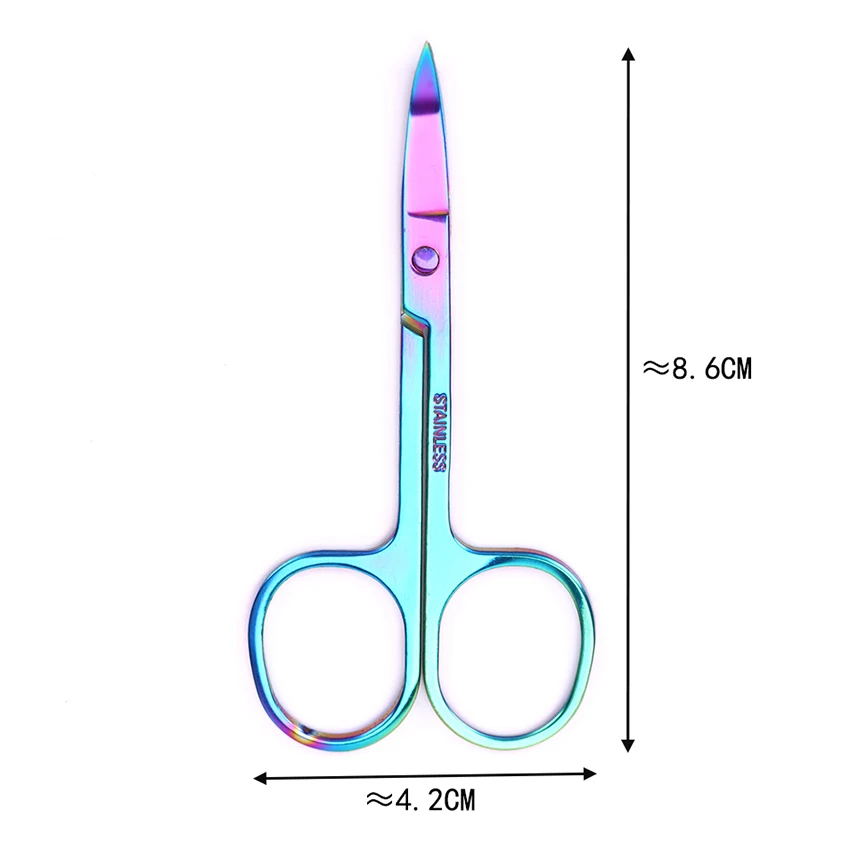 Ножницы из нержавеющей стали острые Цвет титана изогнутой головного ножи и