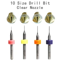 ultrabot 3d drill bit for cleaning nozzle printer parts 10pcsset with 10 size 0 1mm 0 2 0 3 0 4mm 0 5 0 6mm 0 7 0 8 0 9 1 0mm