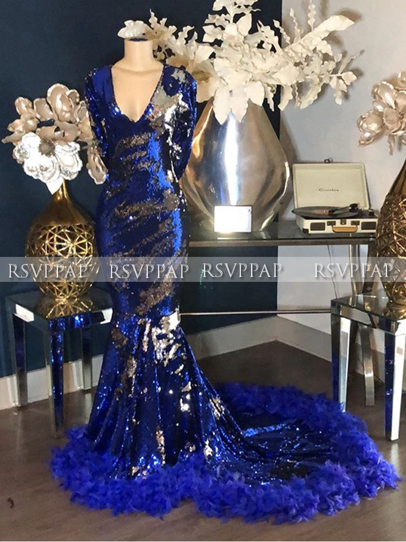 Длинные сверкающие платья для выпускного вечера 2021 с v образным вырезом длинным