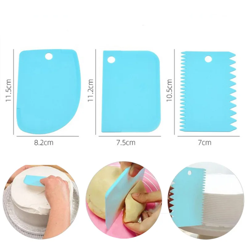 3 шт. Кондитерские резаки для теста резак торта лопатка скребок крема инструменты