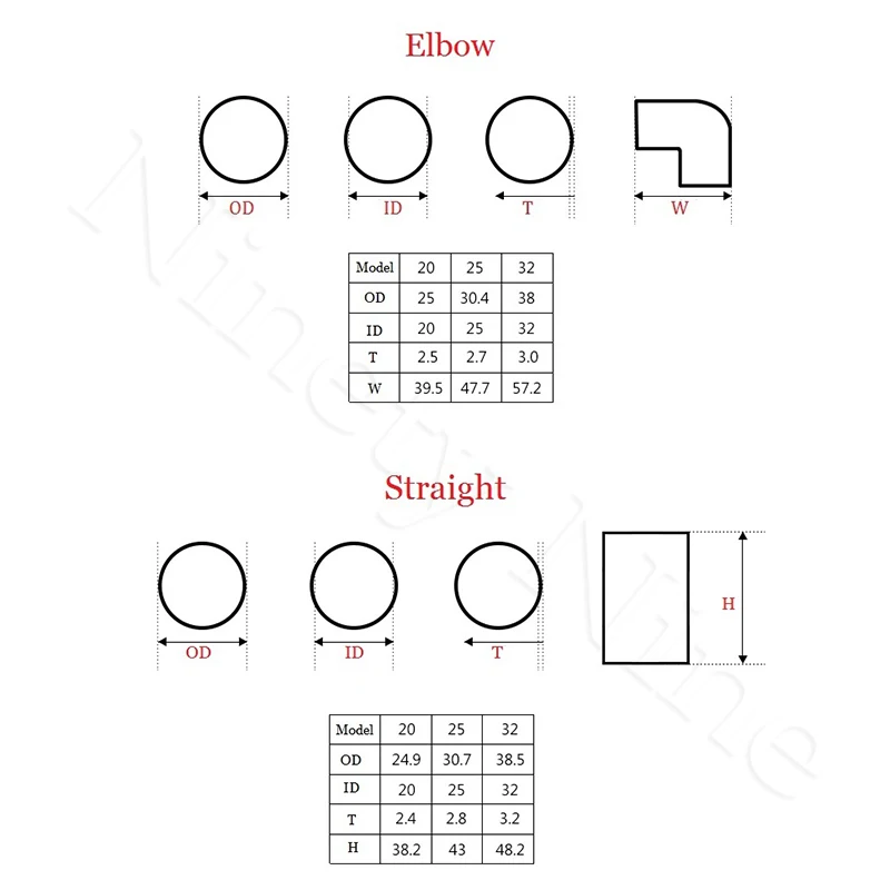 30 шт./лот ПВХ колено трубы штуцер 45 градусов конец прямой адаптер