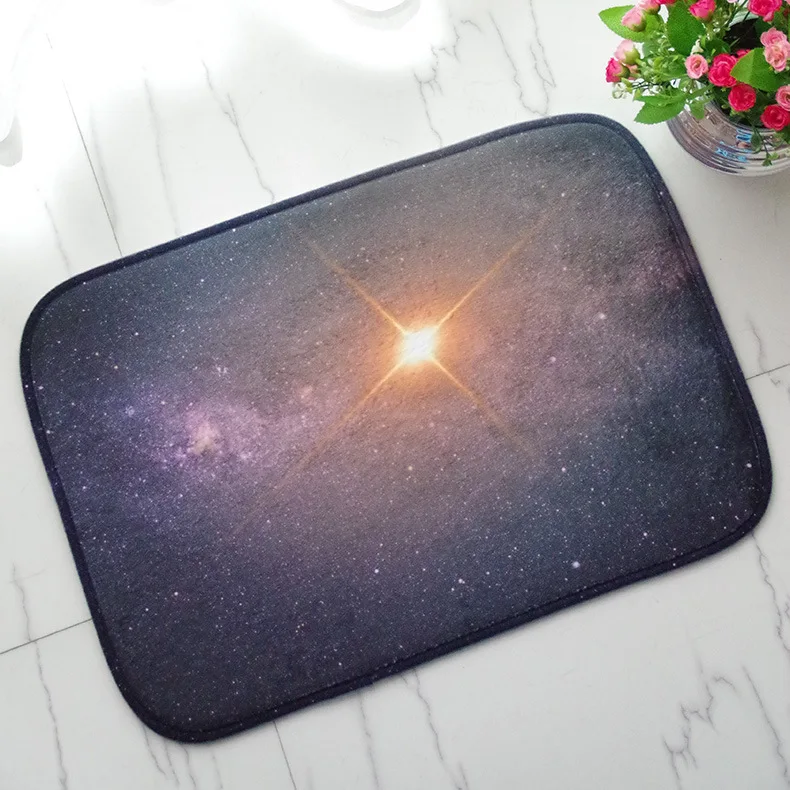 

Printed Doormat for Entrance Door Flannel Sponge Soft Floor Mats for Living Room Bedroom Bathroom Kitchen Anti slip Mat Washable