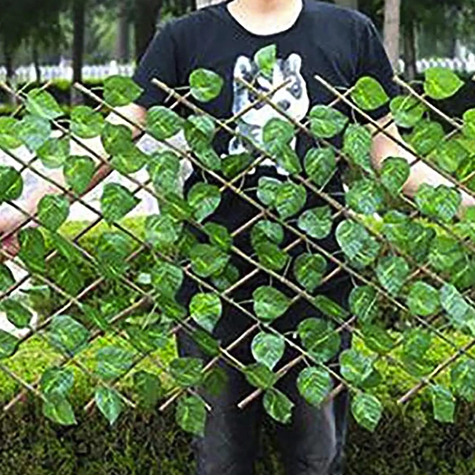 

Выдвижной искусственный садовый решетчатый забор, расширяемый забор для конфиденциальности, деревянные лозы, рама для скалолазания, садов...