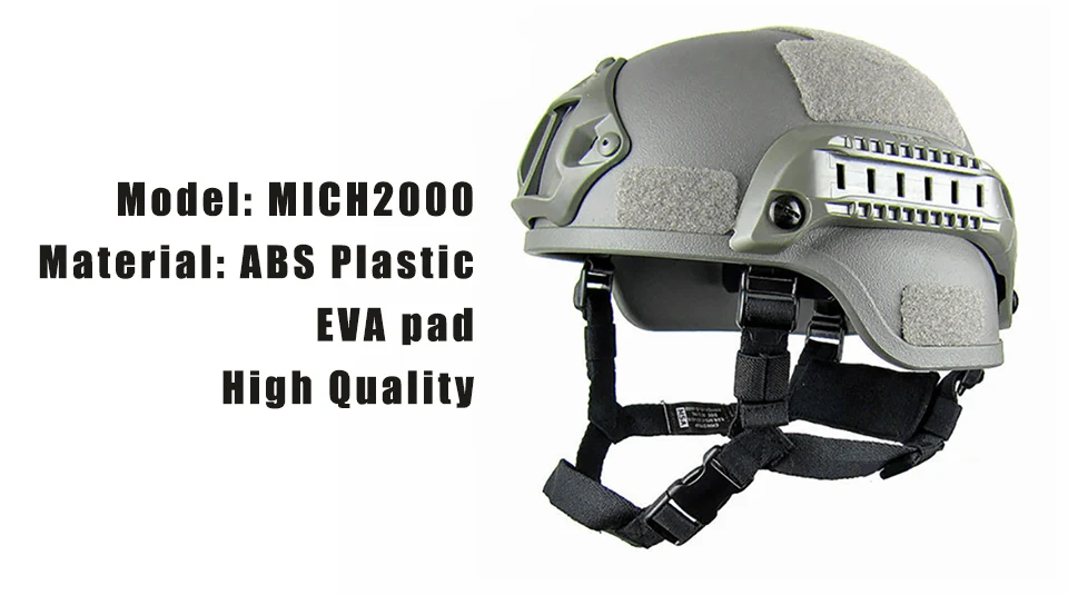 Quality Lightweight FAST Helmet MICH2000 Airsoft MH Tactical Outdoor Painball CS SWAT Riding Protect Equipment | Спорт и развлечения