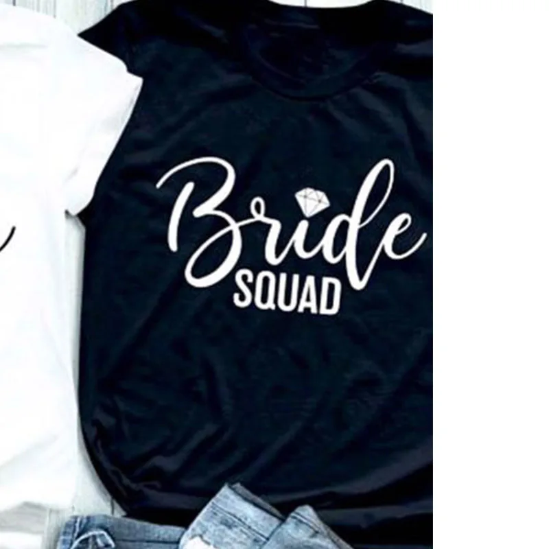 Bride Squad модная футболка женская эстетическое Свадебная вечеринка кепки в стиле