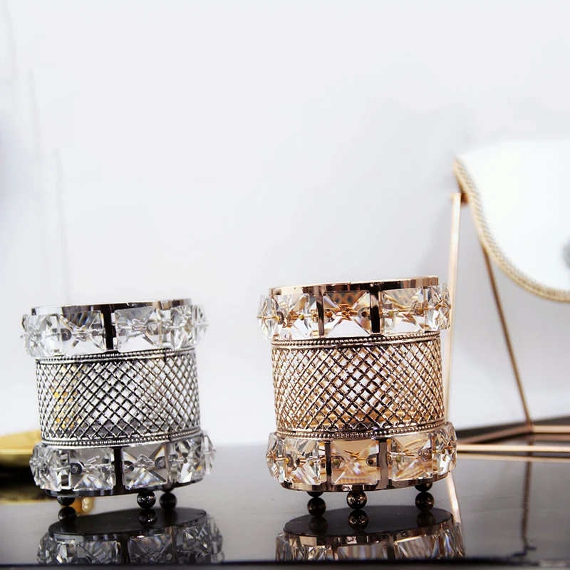 Металлическая прозрачная туба для хранения косметики косметические инструменты