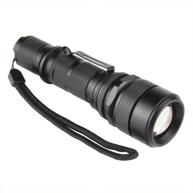 

Banggood 6880 Super Bright XML-L2 1600 lumens 5 modes zoom zoomable spotlight torch riding hunting tactical LED flashlight