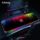 RGB MSI логотип, коврик для мыши RGB большой коврик для мыши, коврик для клавиатуры для компьютеров, игровой коврик для мыши, большой Настольный коврик, светодиодная клавиатура, коврик для мыши