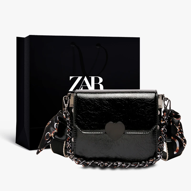 

ZAR Luxury Leather Handbags Women Bags Designer Niche High-end Cross-body Western Bag Female Women's bag Europe America