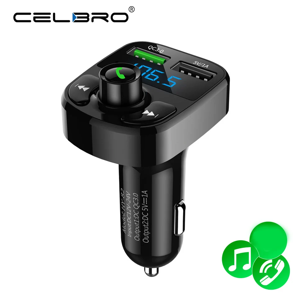 Fm передатчик Bluetooth автомобильное зарядное устройство быстрая зарядка 3 0 быстрое