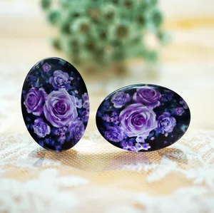 10 шт.лот овал 13 мм X 18 мм10 мм x 14 мм стеклянный кабошон для браслета Ожерелье Серьги Кольца брошь DIY ювелирные изделия ручной работы