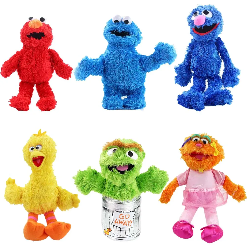 Плюшевые игрушки Улица Сезам Elmo Zoe Ernie Оскар печенье Grover большая птица мягкие