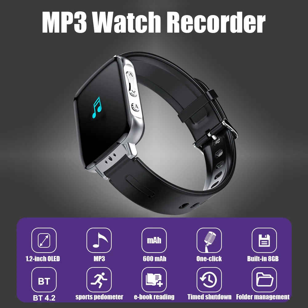 S11 Watch Bluetooth Running MP3 Sports Pedometer Lossless Music Player E-Book Mini Student Walkman | Электроника