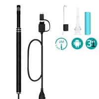 3 in 1 in ear cleaning endoscope spoon mini camera ear picker ear mouth nose otoscope visual ear wax removal tool