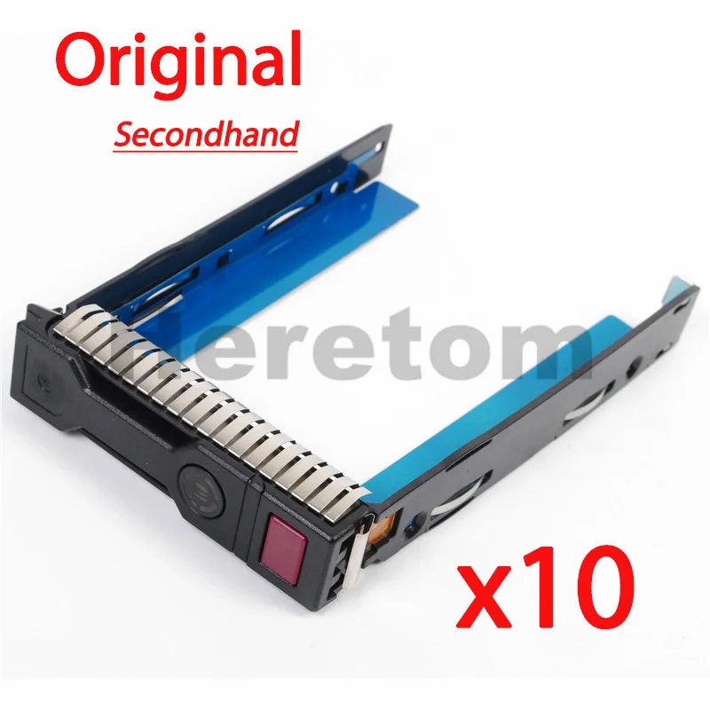 10 упаковок оригинал Подержанный 3 5 &quotSAS SATA HDD лоток Caddy для hp DL388 G8 G9 DL380 DL360 Gen8/Gen9 651320
