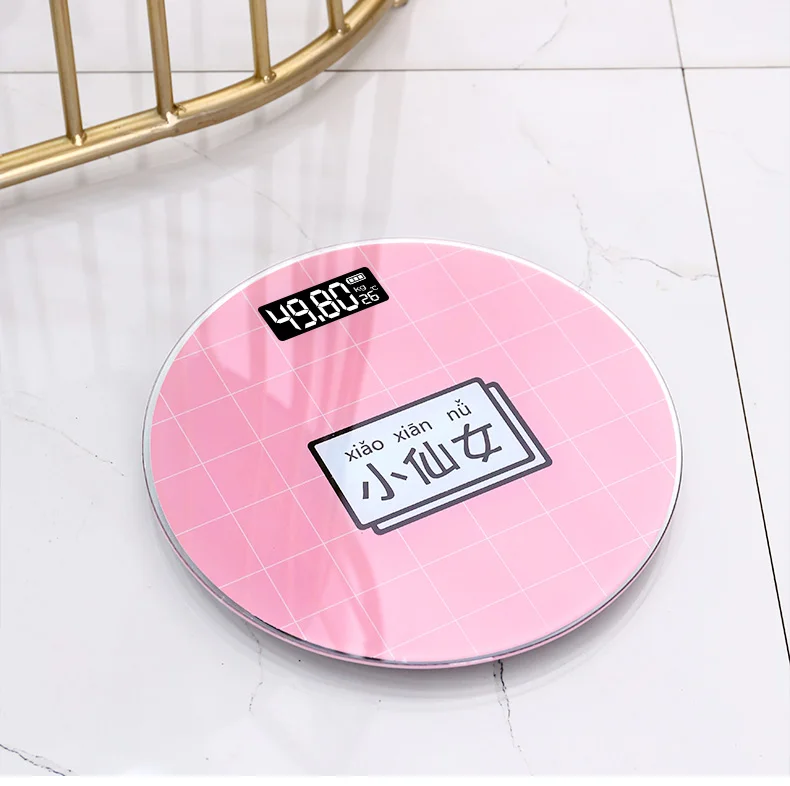 

Весы цифровые милые, прибор для измерения веса, розовый цвет, USB, для ванной комнаты, бытовые предметы, DI50TZC