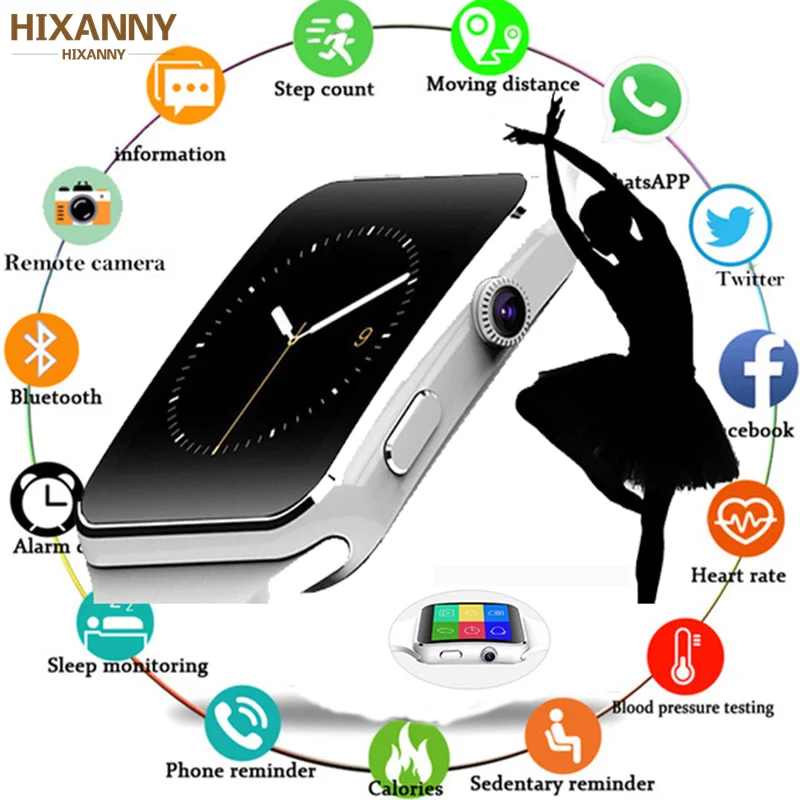 Умные часы с сим картой Bluetooth для Android IOS reloj мужчин и женщин спортивные Смарт iPhone Xiaomi huawei samsung|Смарт-часы| |