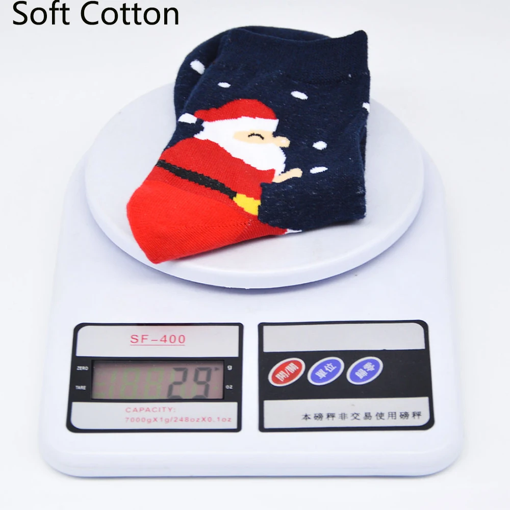 4/5/6Pairs Christmas Gifts Casual Cartoon Cotton Socks Man Women Coral Winter Keep Warm Santa Claus Funny Sock |