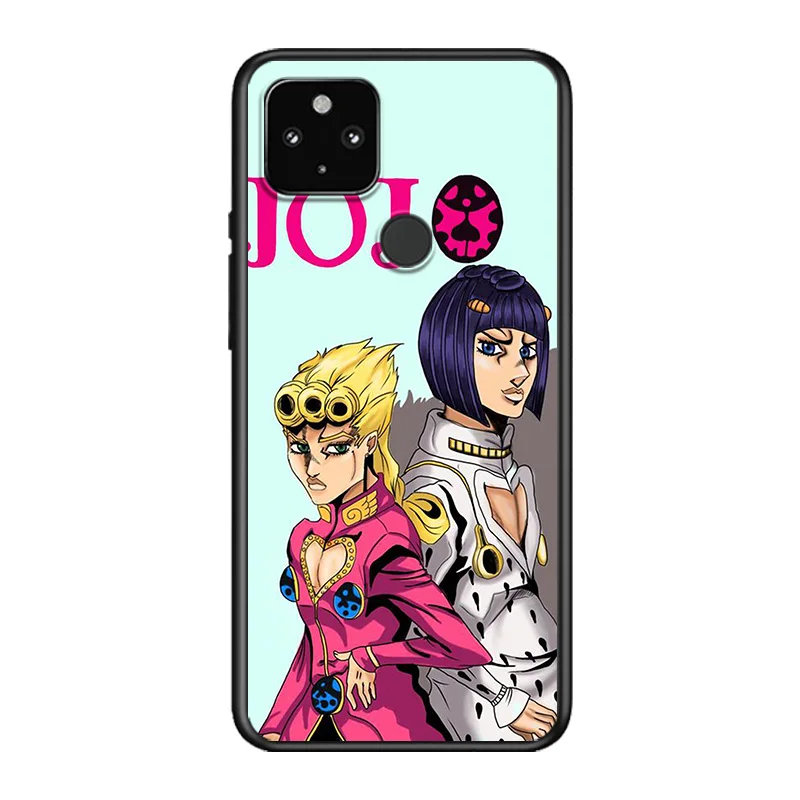 

JOJO Bizarre Anime Soft TPU Silicone Black Cover For Google Pixel 5 4A 5G 4 XL Phone Case