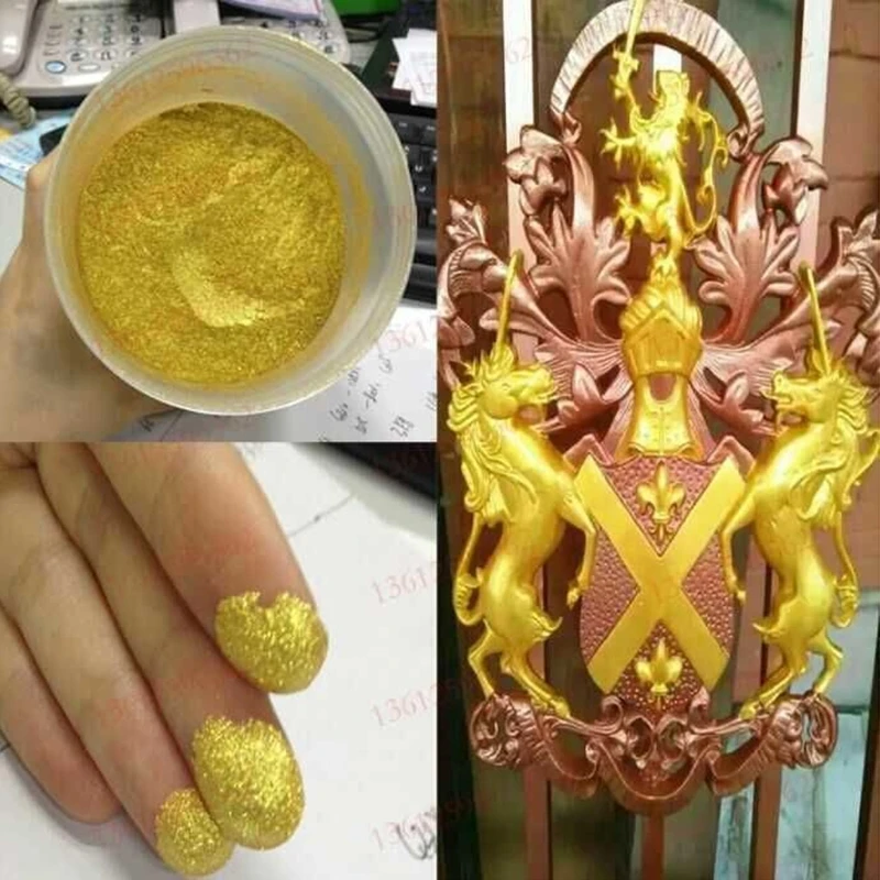 

Gold Pigment Pearl Powder Acrylic Paint Dye Paint Coating Art Crafts Color Dropship