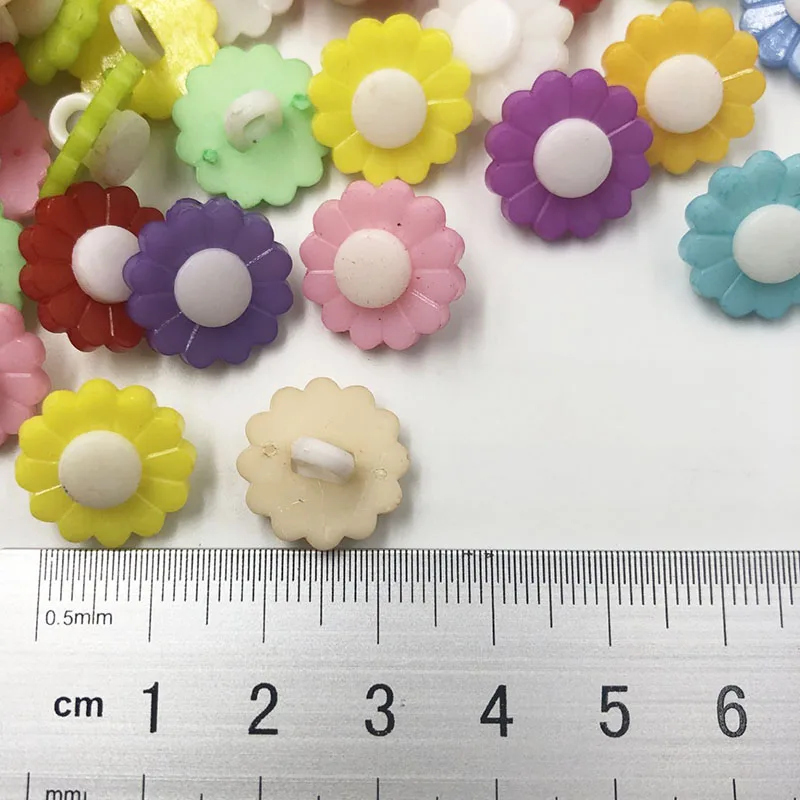 50/100 шт. пластиковые пуговицы в виде подсолнуха 16 мм|button ice|lot garageslot panties |