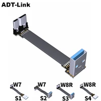 s w aerial shield usb 3 0 flat ribbon cable ffc fpv usb 3 0 micro b cable male to female foldable axial elbow cable angled