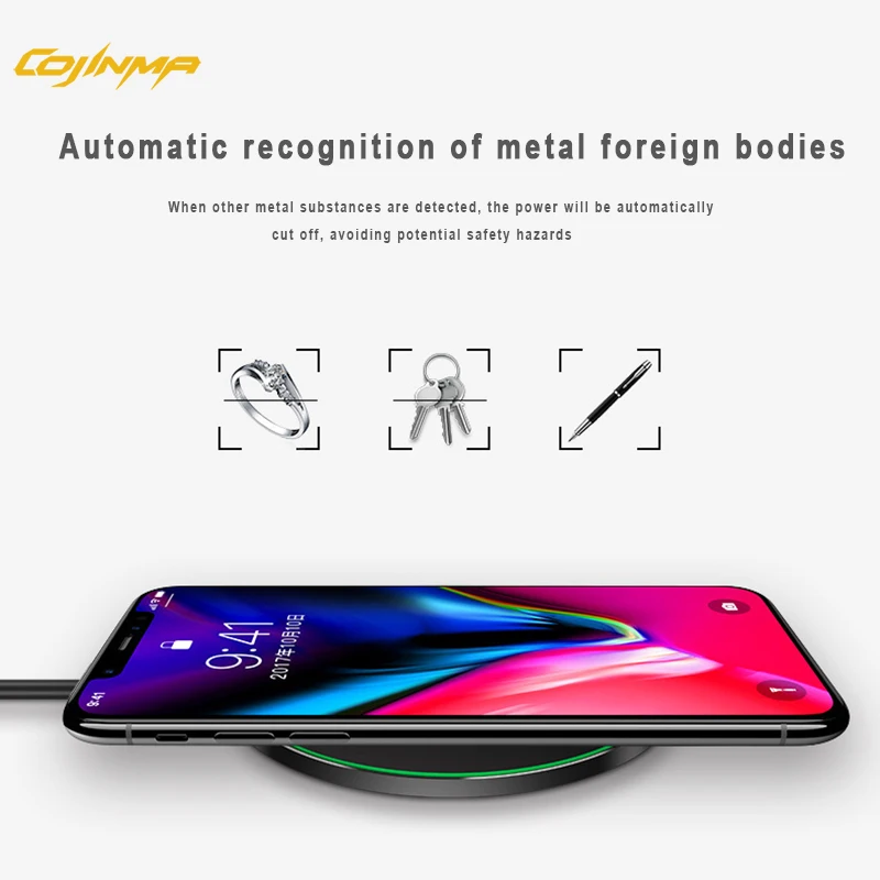 

Wireless Charger, Qi-Certified 15W Max Fast Wireless Charging Pad Compatible with iPhone,Samsung Galaxy S21/S20(No AC Adapter)