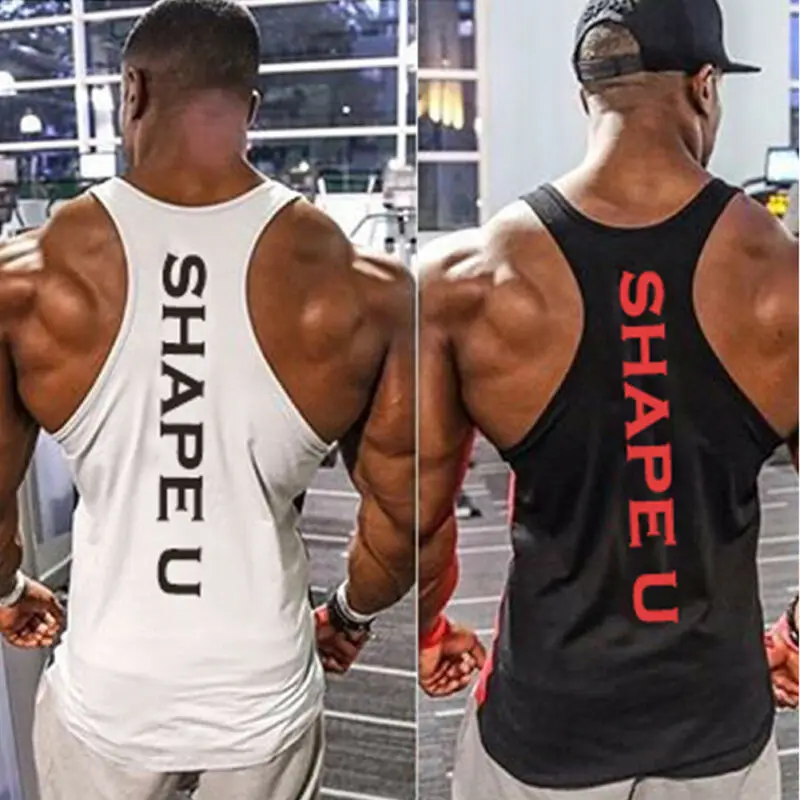 Брендовая мужская майка без рукавов для мышц тренировочный топ бодибилдинга