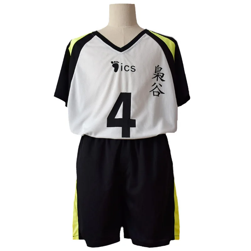 Hot Anime Haikyuu Fukurodani Bokuto Koutarou men Cosplay Jersey No.4 No.5 women Costume Uniform T-shirts and pan | Тематическая