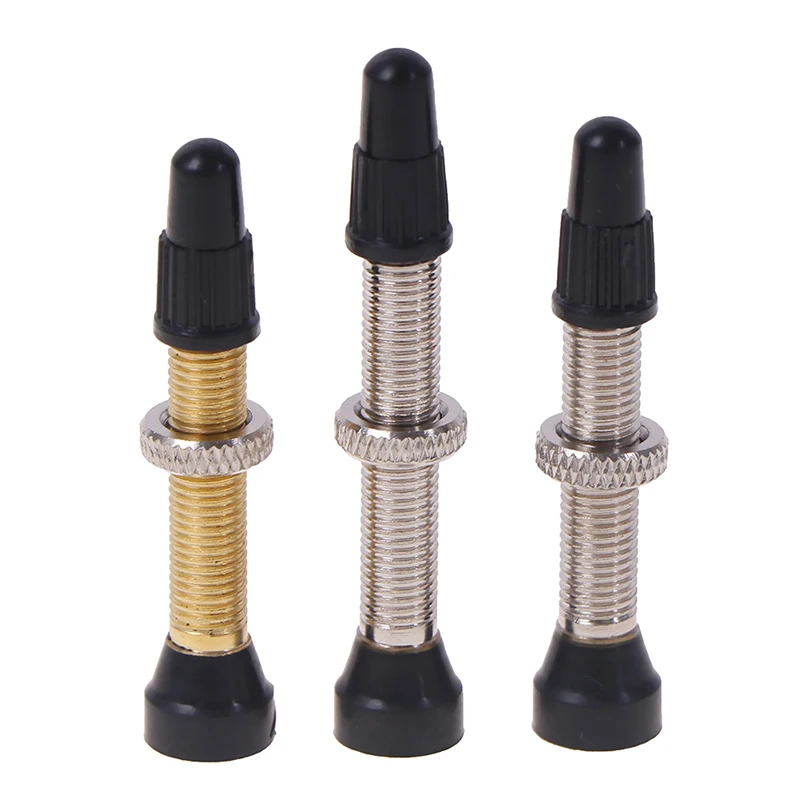 

1pcs Bicycle Tubeless Tire Valve 48/60mm Alloy Stem Brass Core For Mountain Road Bike