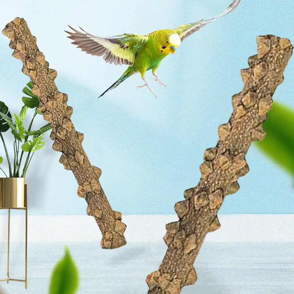 

Bird Perch Parrot Natural Perches With Bird Feeder For Bird Cage Hamster Dichotomy Tree Fork Chinchilla Squirrel Bird Toy