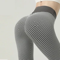 grid tights yoga pants women seamless high waist leggings breathable gym fitness push up clothing girl yoga pant