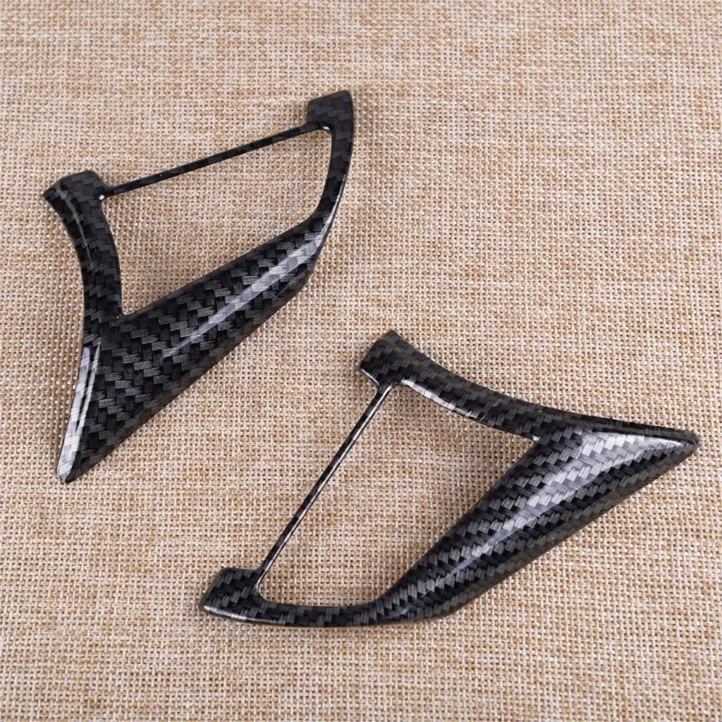 DWCX 2pcs Carbon Fiber Style Black Car Steering Wheel Button Cover Trim Decoration fit for Nissan Teana Altima 2019 Personalize |
