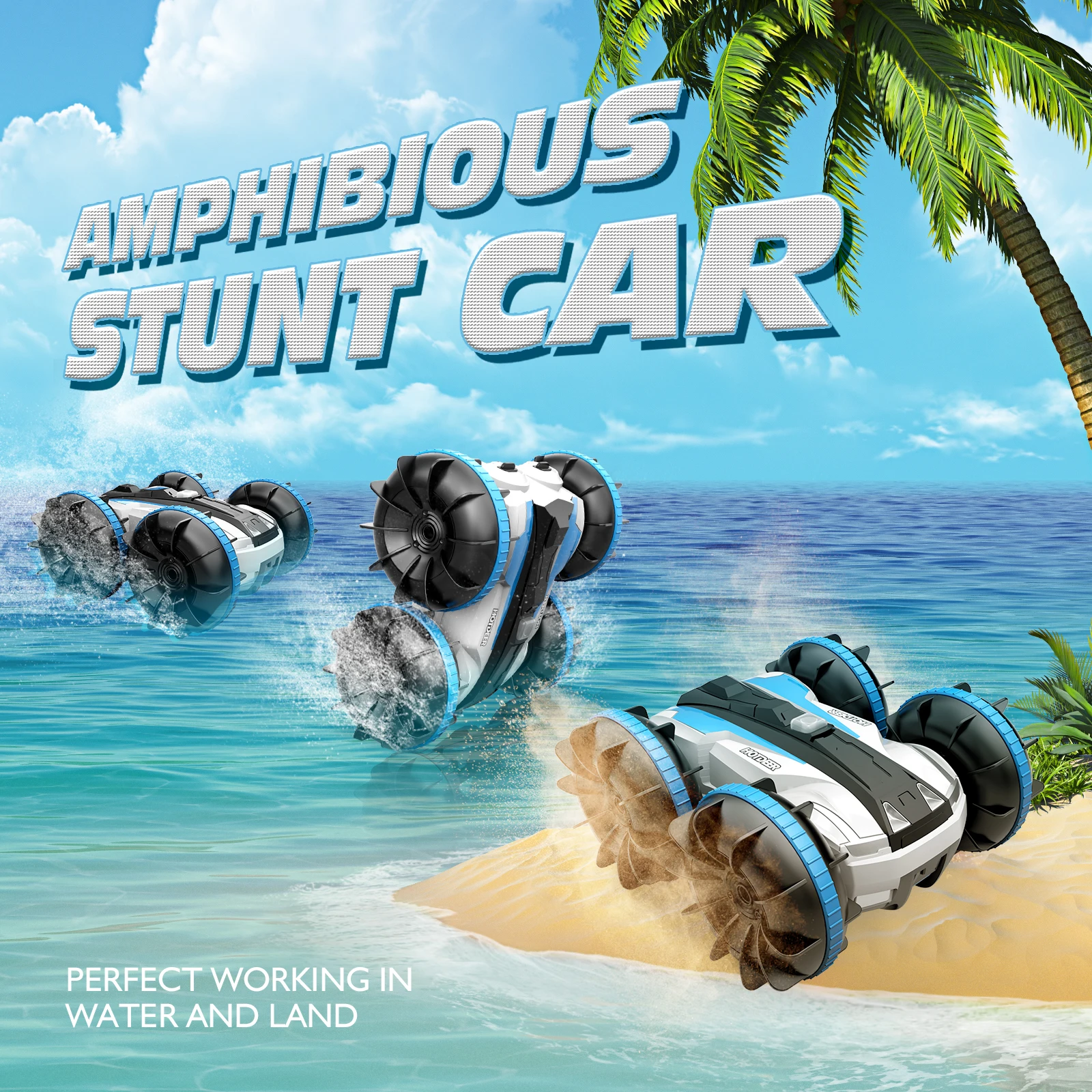 sinovan water land 2 в 1 автомобиль с дистанци