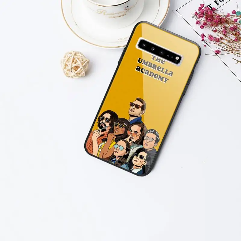 

the umbrella academy Aidan Gallagher Phone Case glass For Samsung S10 S20 S9 Plus s6 7 edge Note9 10 Luxury brand