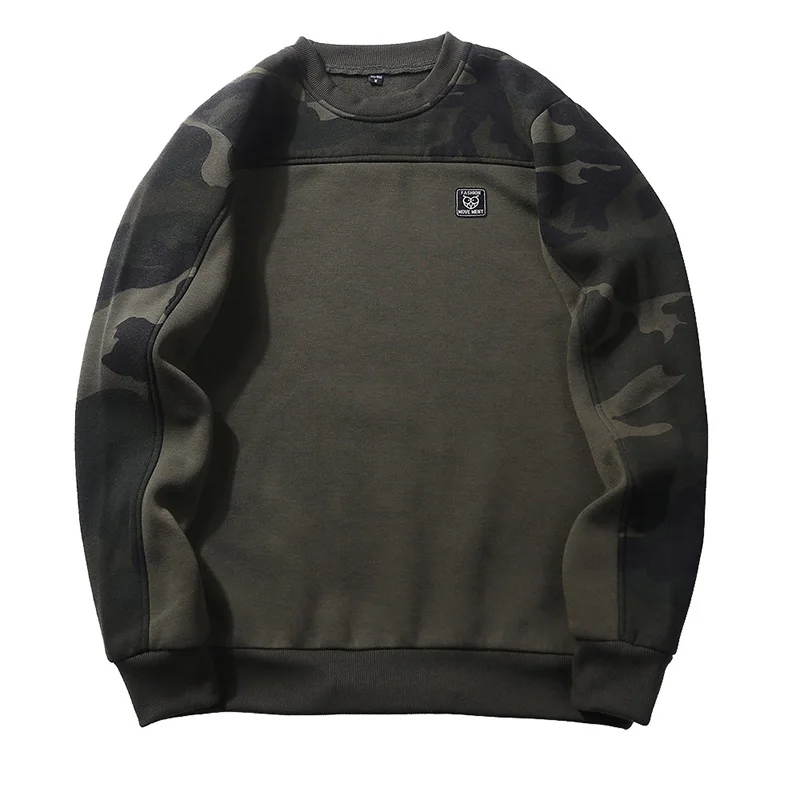 

NEW Men Fleece Casual Clothing Camouflage Men Sweater/ Street Loose Sweatshirt Sports Sweatshirt Hoodie Clothes European Size