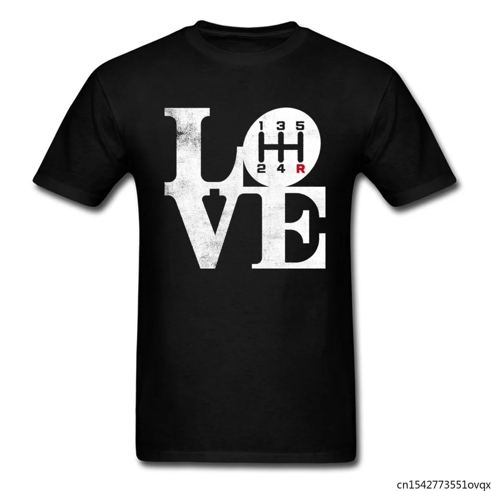 

Manual Transmission Lover T-shirt Men Black T Shirt Summer Clothes Letter Printed Vintage Tops Tees 100% Cotton