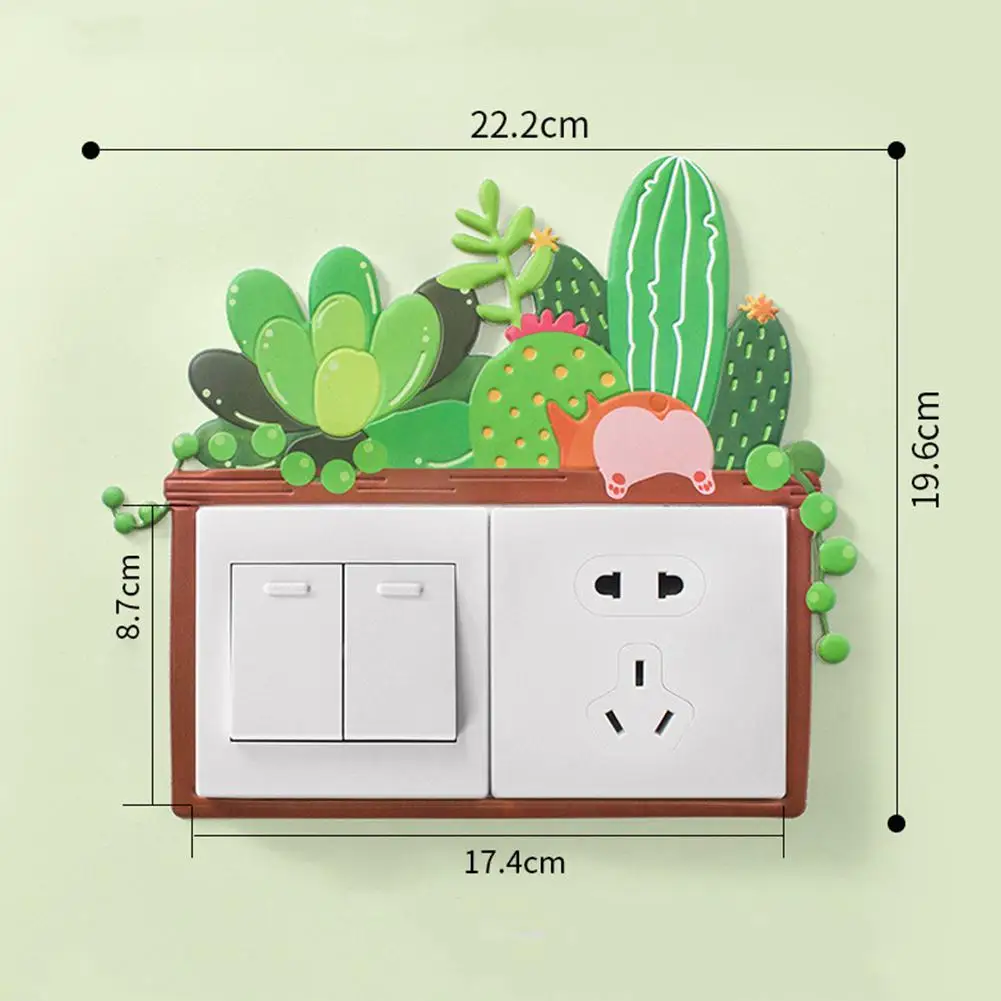 Чехол с изображением животного из мультфильма декор для спальни 3D наклейки