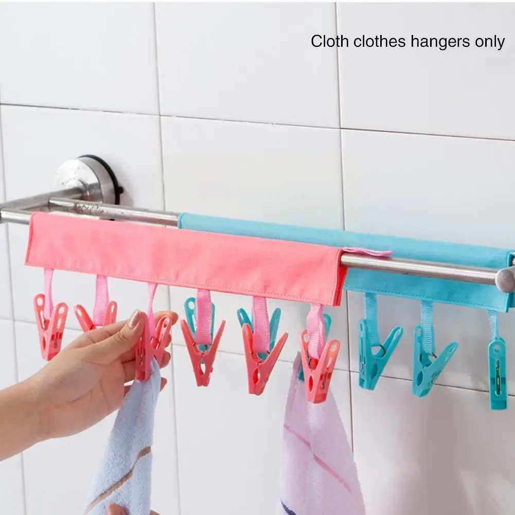 

Portable Cloth Hanger Foldable Travel Bathroom Clip Hanger V4n8