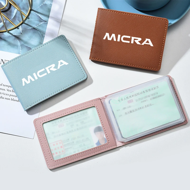 PU кожаный чехол для водительского удостоверения Обложка NISSAN Micra 2009 2010-2021 |